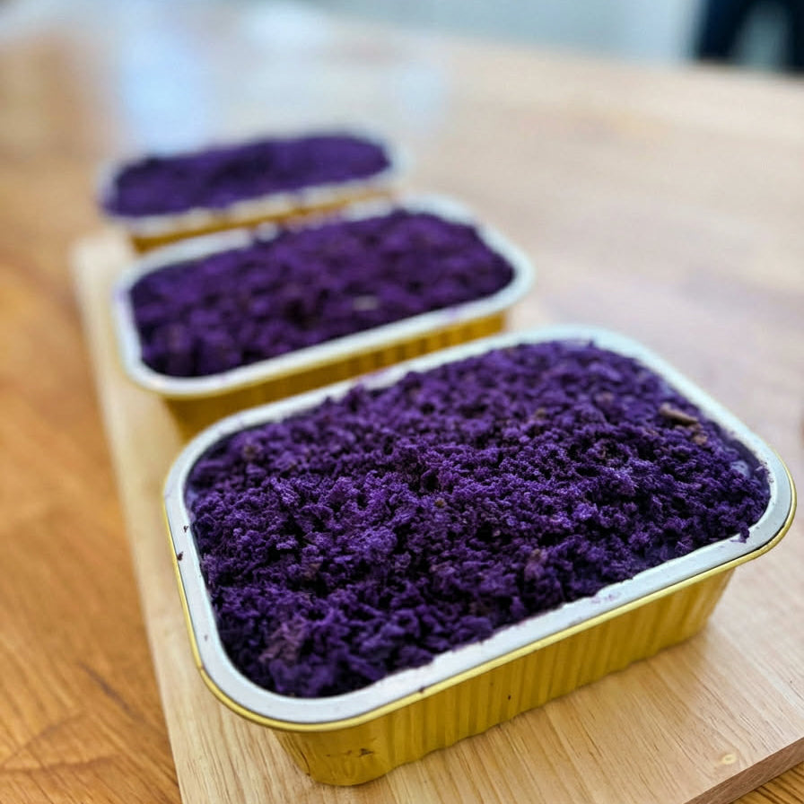 Ube Cake in a Tub